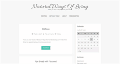 Desktop Screenshot of naturalwaysofliving.com
