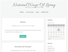Tablet Screenshot of naturalwaysofliving.com